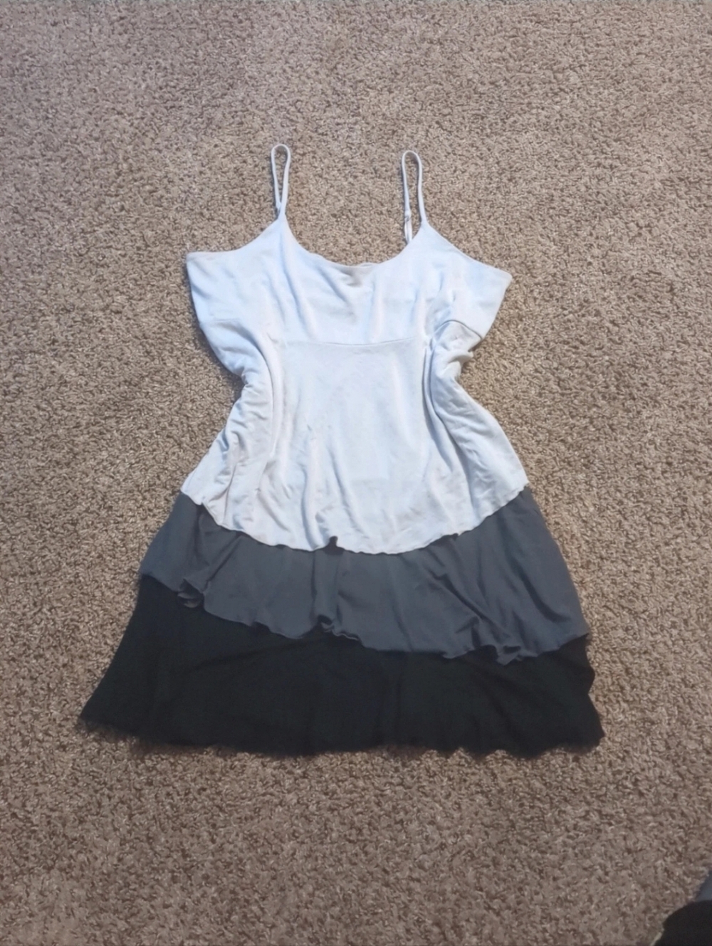 gradient layered dress